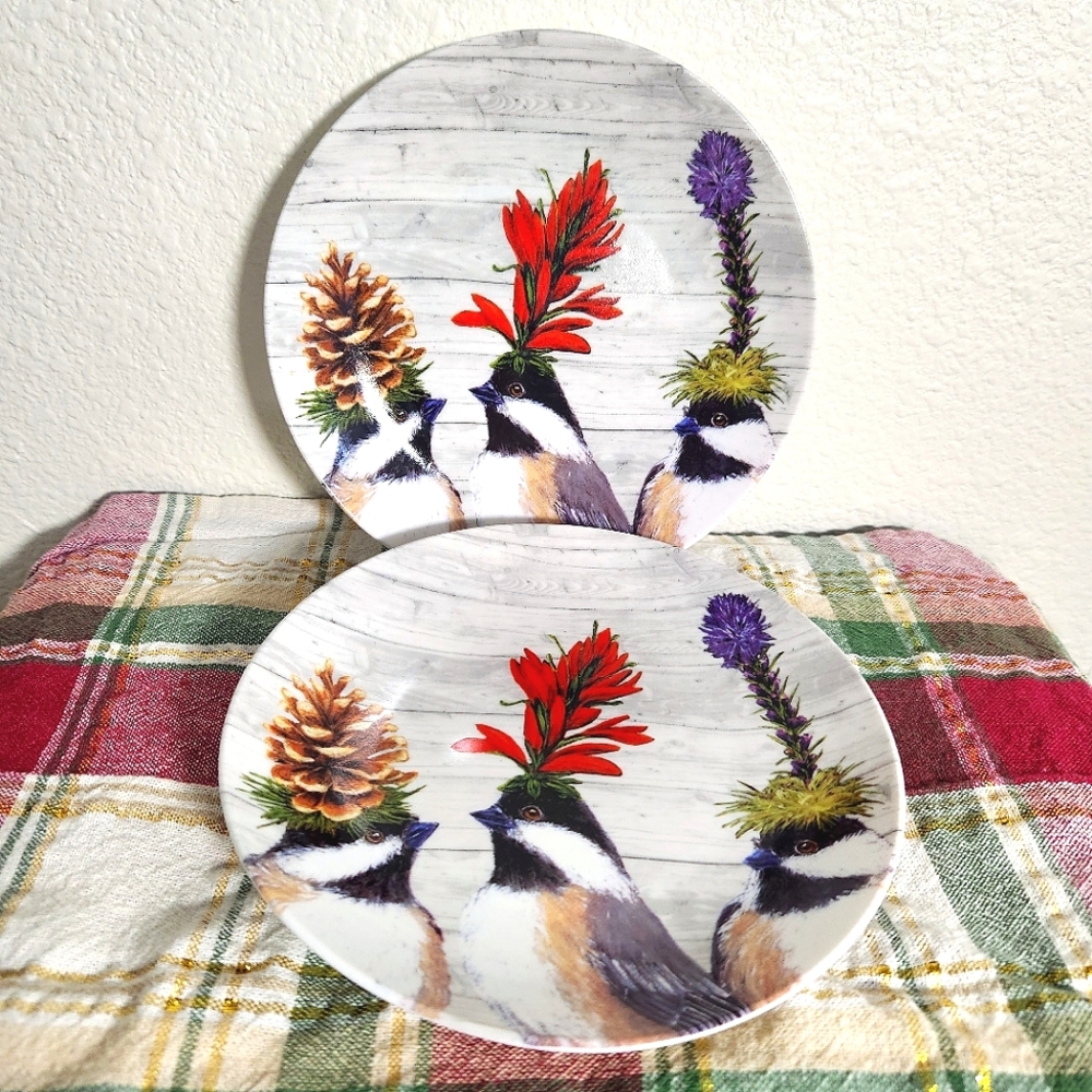 SOLD**Two Bird Bone China Plates - Picture 2 of 5